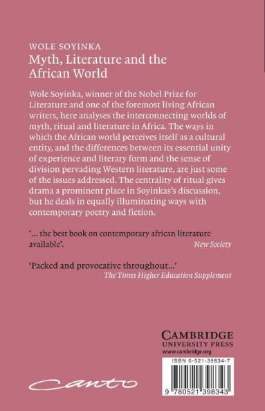 Myth Literature and the African World