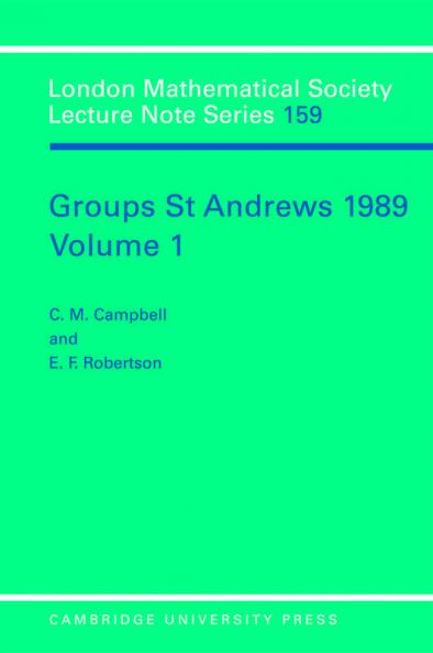 Groups St Andrews 1989
