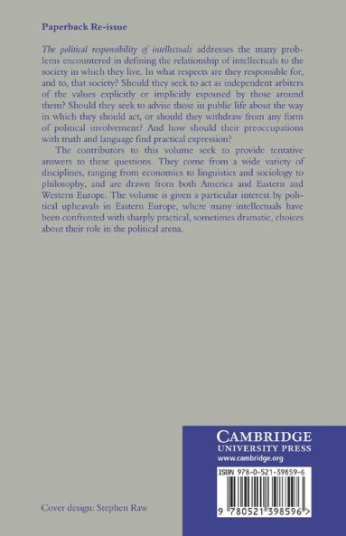 The Political Responsibility of Intellectuals
