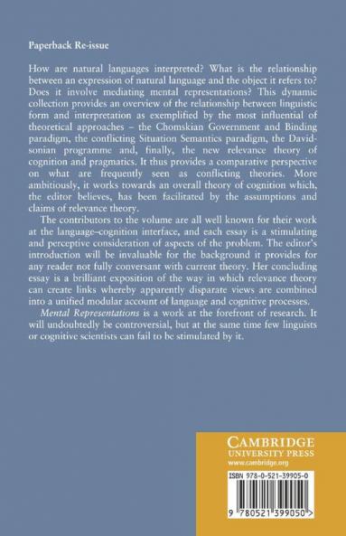 Mental Representations