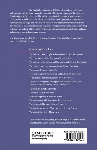 The Cambridge Companion to the Violin
