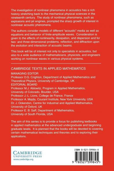 Nonlinear Wave Processes in Acoustics