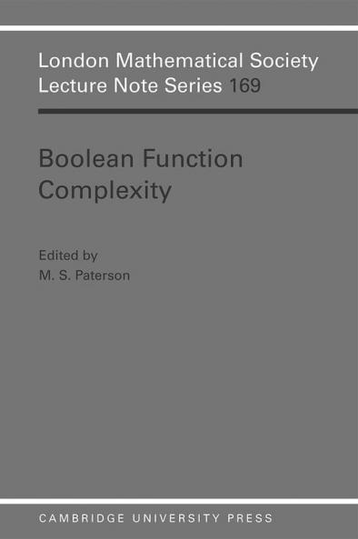 Boolean Function Complexity