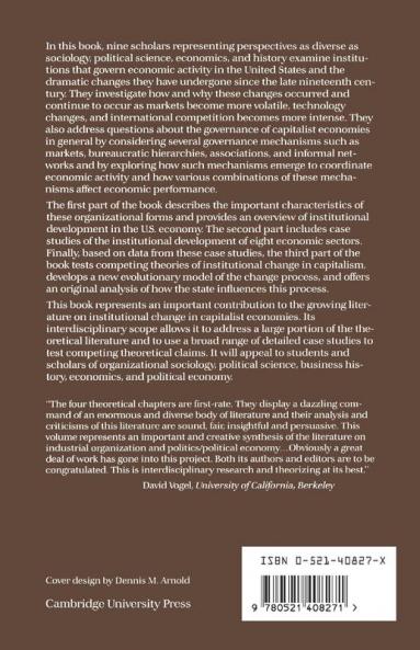Governance of the American Economy