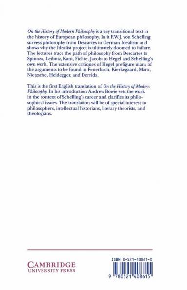 On the History of Modern Philosophy