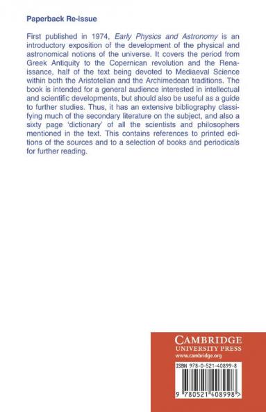 Early Physics and Astronomy
