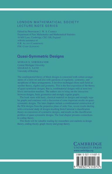 Quasi-Symmetric Designs