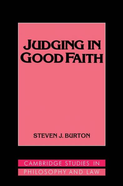 Judging in Good Faith