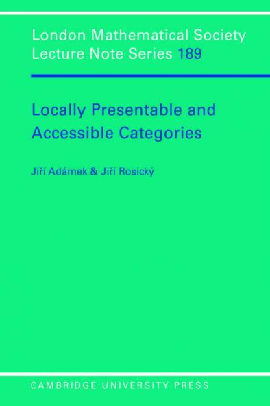Locally Presentable and Accessible Categories