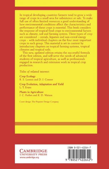 The Ecology of Tropical Food Crops