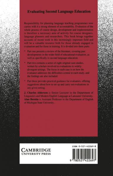 Evaluating Second Language Education