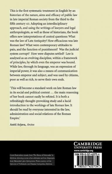 Law and Empire in Late Antiquity