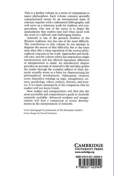 The Cambridge Companion to Aristotle