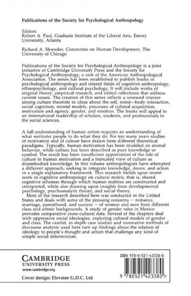 Human Motives and Cultural Models