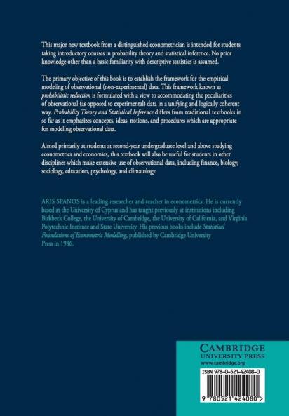 Probability Theory and Statistical Inference