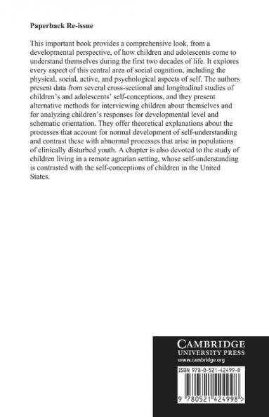 Self-Understanding in Childhood and Adolescence