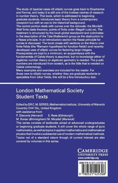 Lectures on Elliptic Curves