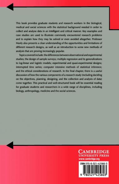 The Design and Analysis of Research Studies