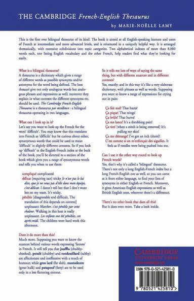 The Cambridge French-English Thesaurus