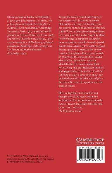 Evil and Suffering in Jewish Philosophy