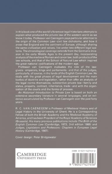 An Historical Introduction to Private Law