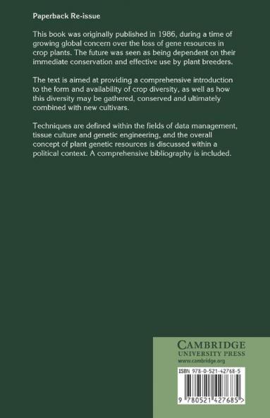 Plant Genetic Resources