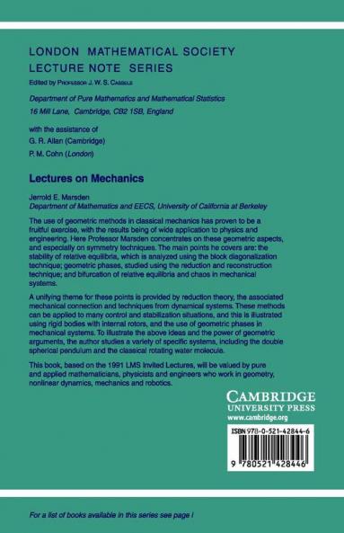 Lectures on Mechanics