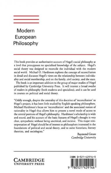 Hegel's Social Philosophy