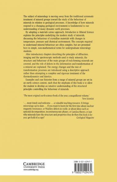 An Introduction to Mineral Sciences