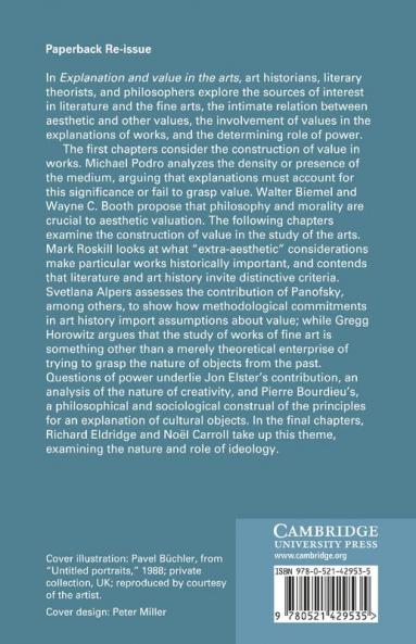 Explanation and Value in the Arts