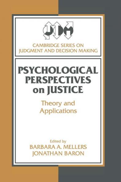 Psychological Perspectives on Justice