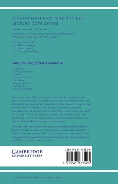 Complex Projective Geometry