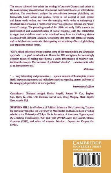 Gramsci Historical Materialism and International Relations
