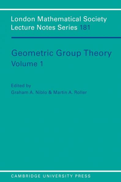 Geometric Group Theory