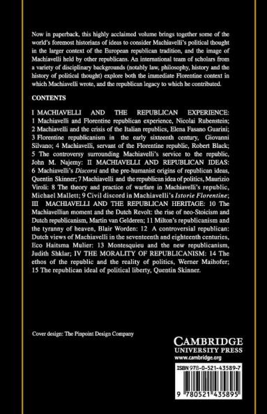 Machiavelli and Republicanism