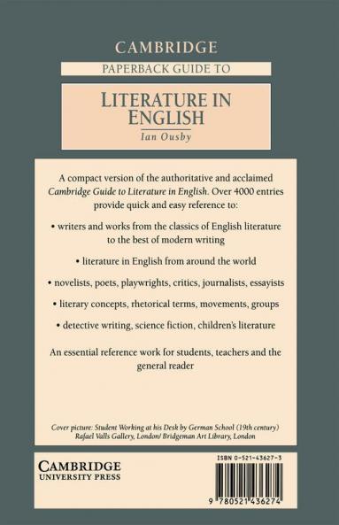 The Cambridge Paperback Guide to Literature in English