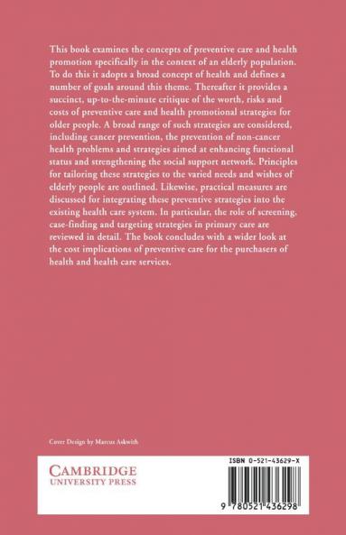 Preventive Care for Elderly People