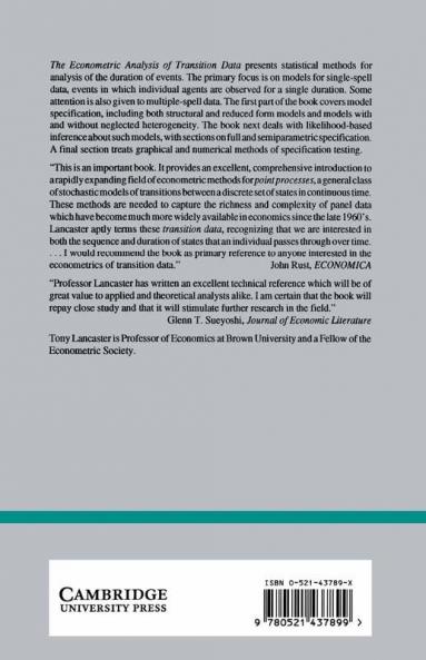 The Econometric Analysis of Transition Data