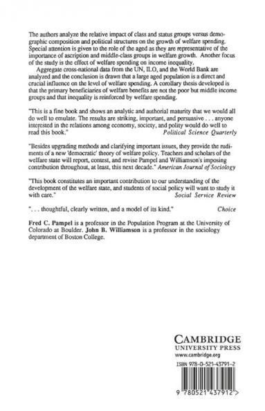 Age Class Politics and the Welfare State