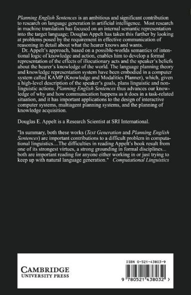 Planning English Sentences