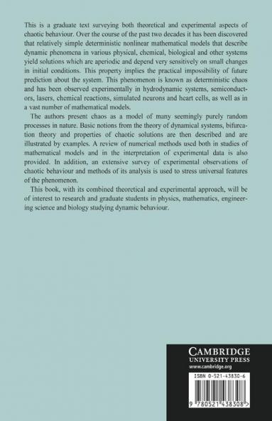 Chaotic Behaviour of Deterministic Dissipative Systems
