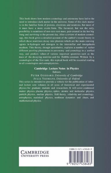Modern Cosmology and the Dark Matter Problem