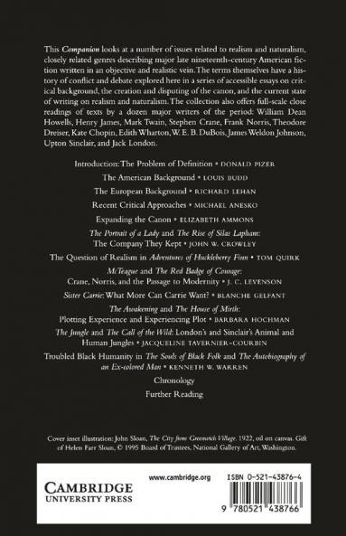 The Cambridge Companion to American Realism and Naturalism