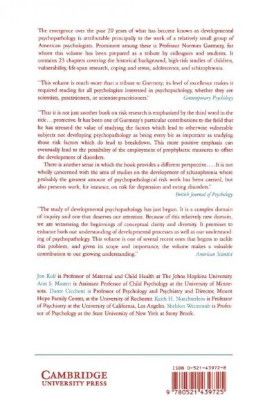 Risk and Protective Factors in the Development of Psychopathology
