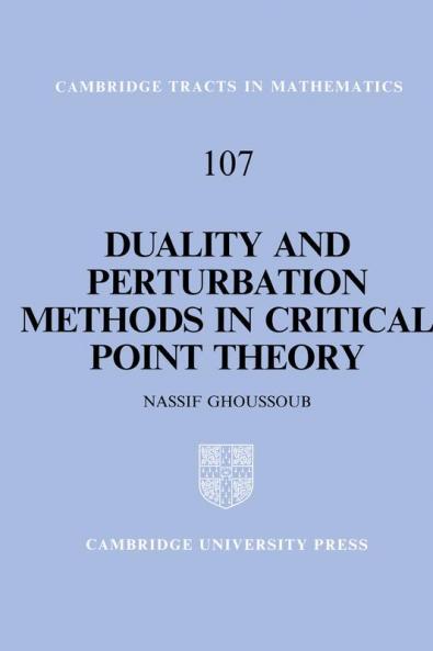 Duality and Perturbation Methods in Critical Point Theory