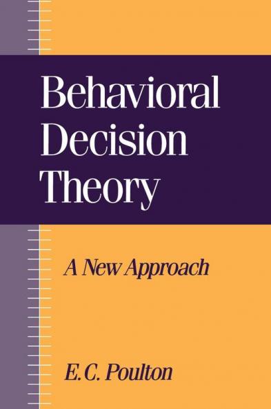 Behavioral Decision Theory