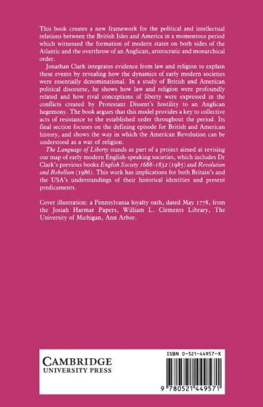 The Language of Liberty 1660 1832