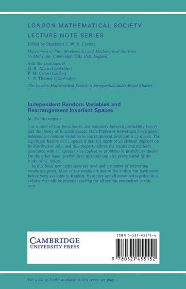 Independent Random Variables and Rearrangement Invariant Spaces