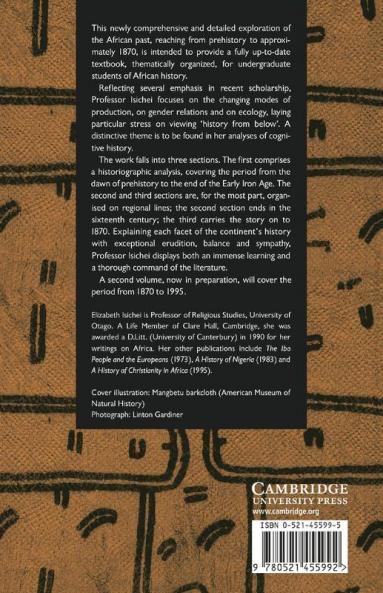 A History of African Societies to 1870
