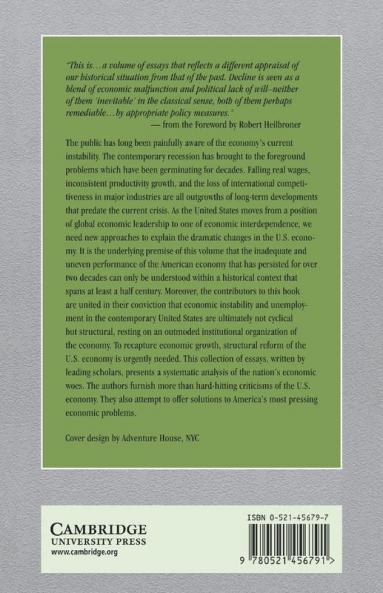 Understanding American Economic Decline